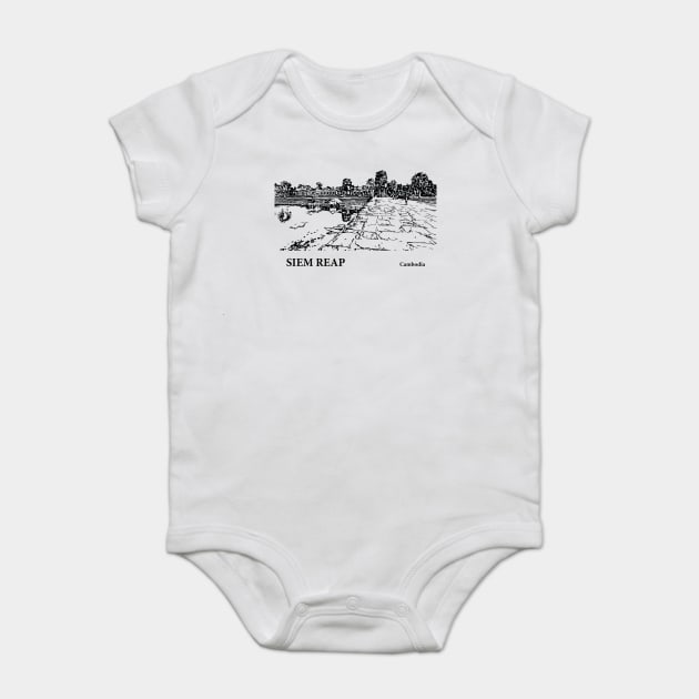 Siem Reap Cambodia Baby Bodysuit by Lakeric